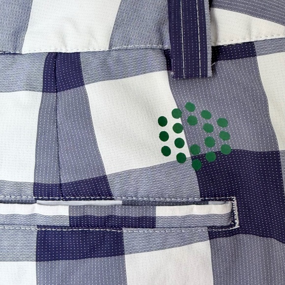 Puma Navy and White Plaid Shorts - Picture 4 of 14